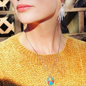 Vintage Turquoise and Red Jasper Necklace